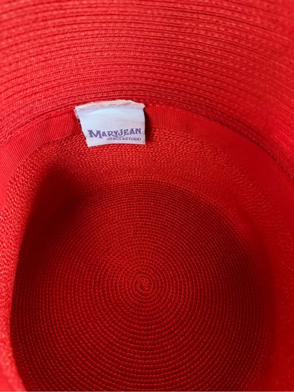 Women's Feather Trim Hot Pink Straw Hat